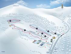 Plan des pistes Vrchlabí – Kněžický vrch