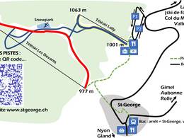 Plan des pistes Saint-George