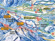 Plan des pistes Waldrastlift – Ehenbichl