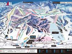 Plan des pistes Togari Onsen