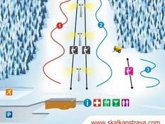 Plan des pistes Skalka – Ostrava-Poruba