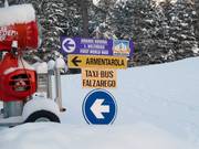 Panneau d'information à Armentarola