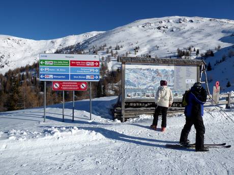 Alta Pusteria: indications de directions sur les domaines skiables – Indications de directions 3 Zinnen Dolomites – Monte Elmo/Stiergarten/Croda Rossa/Passo Monte Croce