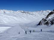 Piste facile Finail sur le glacier