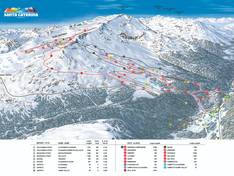 Plan des pistes Santa Caterina Valfurva
