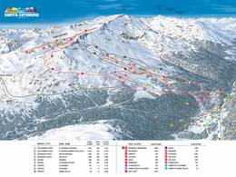 Plan des pistes Santa Caterina Valfurva
