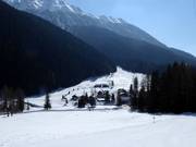 Vue sur les hébergements à la station de vallée
