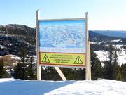 Plan des pistes à la station supérieure