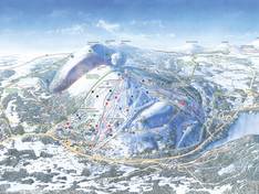 Plan des pistes Pyhä