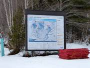 Plan des pistes dans le domaine skiable Le Massif de Charlevoix