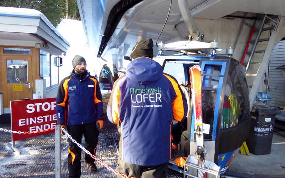 Salzburger Saalachtal: amabilité du personnel dans les domaines skiables – Amabilité Almenwelt Lofer