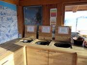 Tri des déchets dans la station de ski