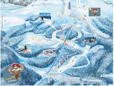 Plan des pistes Corno del Renon (Rittner Horn) – Renon (Ritten)