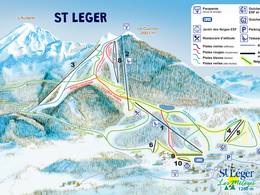 Plan des pistes Saint-Léger-les-Mélèzes