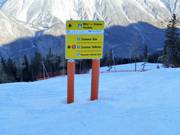 Signalisation des pistes au Venet