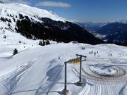 Piste facile au téléski Palius