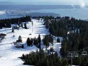 Vue sur la piste facile Paradise