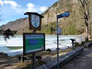 Les pistes de ski de fond se trouvent dans la réserve naturelle du Langbathsee.