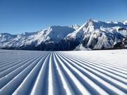 Préparation parfaite des pistes dans le domaine skiable de Minschuns