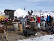 Al Zedron à la station supérieure Col de Valvacin