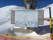 Plan des pistes dans le domaine skiable de Minschuns