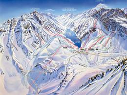 Plan des pistes Portillo