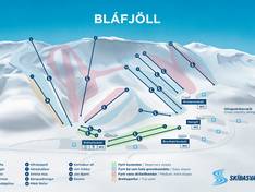 Plan des pistes Bláfjöll