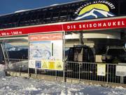 Panneau d'information au télésiège Hochbifang