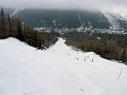 Descente jusqu'à la vallée vers Argentière