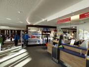 Zone de caisse parfaitement entretenue au Waldbahn