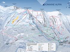 Plan des pistes Les Karellis
