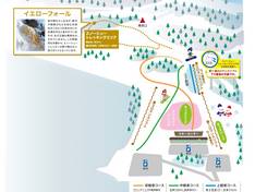 Plan des pistes Urabandai Kogen