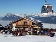 Chalet typique dans le domaine skiable du Grand Massif
