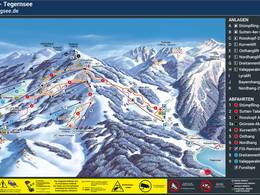 Plan des pistes Spitzingsee-Tegernsee