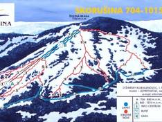 Plan des pistes Skorušina