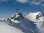 Passage sur l'arête vers la Karrinne