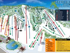 Plan des pistes Timber Ridge