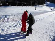 Assistance au téléski d'entraînement