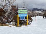 Signalisation des pistes dans le domaine skiable Perisher