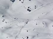 Vue sur la piste au Plan du Fou