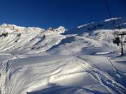 Pentes de poudreuse vers St. Christoph