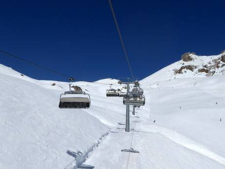 Alpes du Bernina: meilleures remontées mécaniques – Remontées mécaniques  St. Moritz – Corviglia