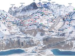 Plan des pistes Kleine Scheidegg/Männlichen – Grindelwald/Wengen