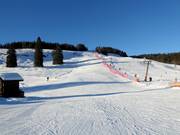 Piste de course de difficulté moyenne