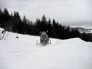 Le canon à neige est prêt