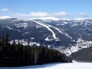 Vue depuis Hromovka jusqu'à Medvědín