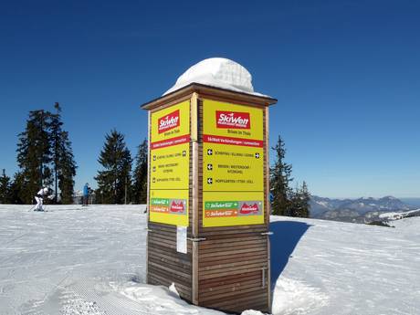 Kufstein: indications de directions sur les domaines skiables – Indications de directions SkiWelt Wilder Kaiser-Brixental