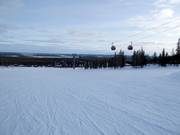 Les pistes faciles dominent dans la zone de la vallée.