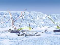 Plan des pistes La Serra (Jura sur Léman)