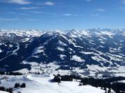 Vue depuis la Hohe Salve sur Westendorf